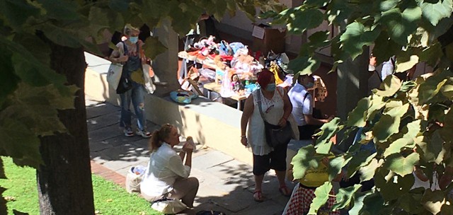 La Mostra mercato, porticato